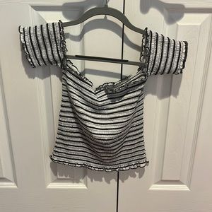 Off the shoulder crop top